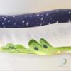 Tock the Alligator rattle plush toy 10" long view 2