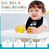 100% Cotton Drinking Buddies Twin Bibs for Babies  Soft, Cute & Practical Waterproof, Durable, Unisex Bibs for Twins. Ideal for Mess-Free Feeding, Everyday Use, and Protecting Clothing from Spills view 3