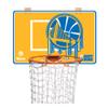 The Dunk Collection Dirty Dunk Over-The-Door Basketball Hoop Laundry Hamper, Golden State Warriors, NBA view 2
