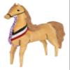 Naanjil Coconut Fiber Horse (Beige) view 1