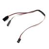 1 to 2 Servo Extension Cord Lead Y Wire Receiver Cable for RC Airplane Car Connector for JR Futaba 300mm view 1