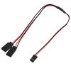 1 to 2 Servo Extension Cord Lead Y Wire Receiver Cable for RC Airplane Car Connector for JR Futaba 300mm view 3