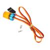 LAFEINA LED Strobing Rotating Flashing Light 9x15mm Lamp for RC Model Police Firefighting Ambulance Car Truck Lighting (Yellow) view 2