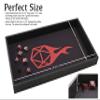 Forged Dice Co. Dice Tray 14" - Double Sided and Removable Neoprene Rolling Dice Mat - for Any Dice or Board Game, Tabletop RPGs Like D&D Pathfinder Roleplaying Game Black Tray w/Red D20 Icon Mat view 3