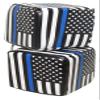 3" USA Police Memorial Blue Line Law Enforcement Hanging Dice view 3