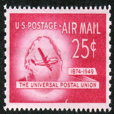 The Universal Postal Union 1874-1949 25 U.S. Postage Stamp