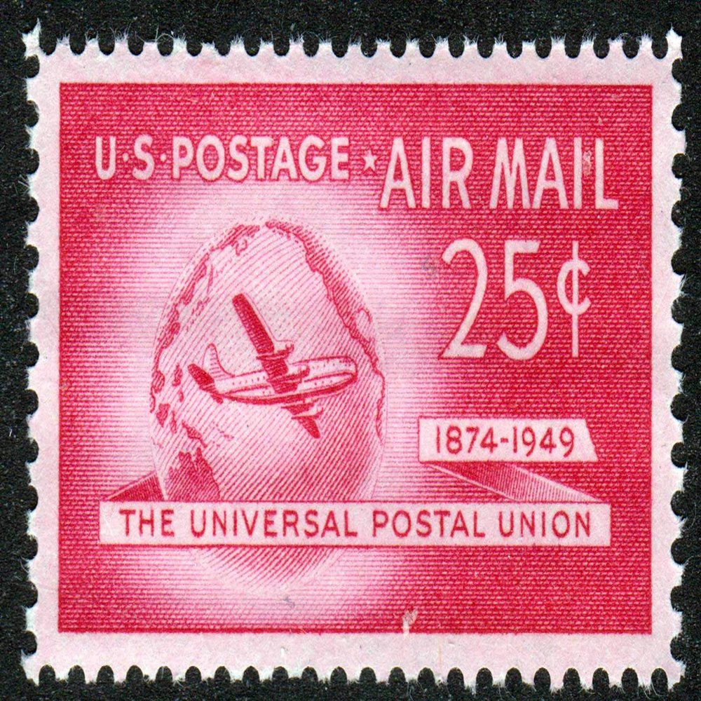 The Universal Postal Union 1874-1949 25 U.S. Postage Stamp