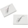 Azeeda 2 x 45mm 'Saxophone' Erasers/Rubbers (ER00020287) view 1
