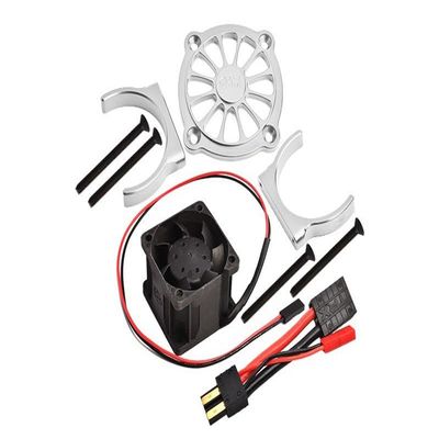 GPM for Traxxas E-Revo 2.0 VXL Brushless (86086-4) Upgrade Parts Aluminum Motor Heatsink with Cooling Fan - 1 Set Silver