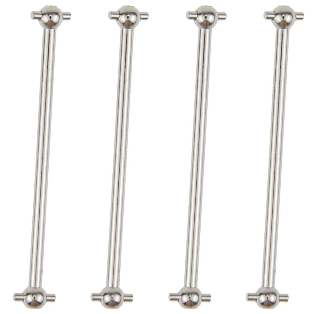 Front/Rear Center Driving Dogbone Shaft 06006 70MM #45 Steel Silver for 1/10 RC Hobby Model Car HPI HSP,COJOYS,4PCS (Silver)