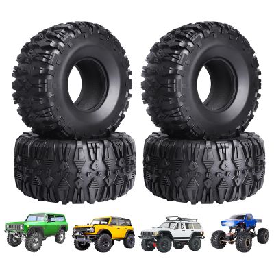 Hobbypark Super Soft 2.2inch Crawler Tires 1/10 Rock Crawling Climbing Tyres Mud fit 2.2 Beadlock Wheels for Traxxas TRX4 Axial SCX10 II Redcat Gen 8 Gen7 Everest 10 w/Foam (4-Pack)