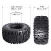 Hobbypark Super Soft 2.2inch Crawler Tires 1/10 Rock Crawling Climbing Tyres Mud fit 2.2 Beadlock Wheels for Traxxas TRX4 Axial SCX10 II Redcat Gen 8 Gen7 Everest 10 w/Foam (4-Pack) view 2