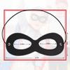 AIMIKE 2Pcs Superhero Masks, Black Felt Eye Mask, Halloween Dress Up, Adjustable Half Mask With Elastic Rope - Great Party Cosplay Accessory view 4