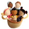 Snuggle Stuffs Basket of Buddies Plush Diversity Multicultural Ethnic Dolls | Diversity Toys for Toddlers | Soft Multicultural Dolls for Preschool Classroom, Daycare or at Home | Set of 5-8" view 1