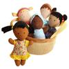 Snuggle Stuffs Basket of Buddies Plush Diversity Multicultural Ethnic Dolls | Diversity Toys for Toddlers | Soft Multicultural Dolls for Preschool Classroom, Daycare or at Home | Set of 5-8" view 2