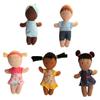 Snuggle Stuffs Basket of Buddies Plush Diversity Multicultural Ethnic Dolls | Diversity Toys for Toddlers | Soft Multicultural Dolls for Preschool Classroom, Daycare or at Home | Set of 5-8" view 3