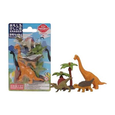 Iwako Puzzle Erasers - Dinosaur Set