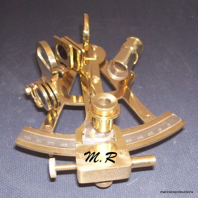 Mahira Nautical Solid Brass Sextant Nautical Maritime Astrolabe Marine Gift Ships Instrument