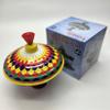 Classic Multicolored Spinning Tin Top Toy Bolz Funny Buzzing Hum Gets Louder As The Top Spins Faster 8x8x8" Ages 18 m+ view 2