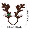 Bememo 2 Pieces Christmas Reindeer Antlers Headband Deer Antlers Headband for Women Cosplay Party Costume Accessories(Cute Style) view 3
