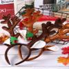 Bememo 2 Pieces Christmas Reindeer Antlers Headband Deer Antlers Headband for Women Cosplay Party Costume Accessories(Cute Style) view 4