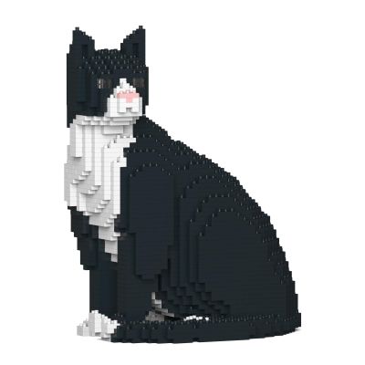 JEKCA Tuxedo Cat 01S | Cat Plastic Building Blocks | Age 14+