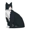 JEKCA Tuxedo Cat 01S | Cat Plastic Building Blocks | Age 14+ view 1