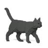 JEKCA Cat 07S-M03 | Gray Cat Plastic Building Blocks | Age 14+ view 1