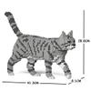 JEKCA Cat 03S-M03 | Tabby Cat Plastic Building Blocks | Age 14+ view 2