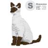 JEKCA Siamese Cat 01S-M01 | Cat Plastic Building Blocks | Age 14+ view 2