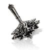 Hanukkah 925 Sterling Silver Dreidel Filigree flower design Dimensions: 1.5"w x 2"h Weight - 30gr view 1