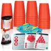 Gamie Stacking Cups Game for Kids - Set Includes 24 Cups, 18 Fun Challenging Cards, and Water Timer - Family Games for Kids and Adults, Indoor Recess Game for Classroom, Gifts for Boys and Girls view 1