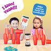 Gamie Stacking Cups Game for Kids - Set Includes 24 Cups, 18 Fun Challenging Cards, and Water Timer - Family Games for Kids and Adults, Indoor Recess Game for Classroom, Gifts for Boys and Girls view 4