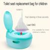 100 Pack Disposable Potty Liners with Drawstring, 17.39.4 Universal Fit Potty Training Bags, Leakproof Tear-Resistant Toilet Seat Liner for Kids Toddlers, Travel Outdoor & Pet Waste Cleanup view 2