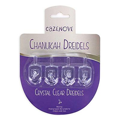 Crystal Clear Dreidels / 4 Pack
