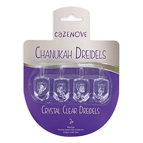 Crystal Clear Dreidels / 4 Pack
