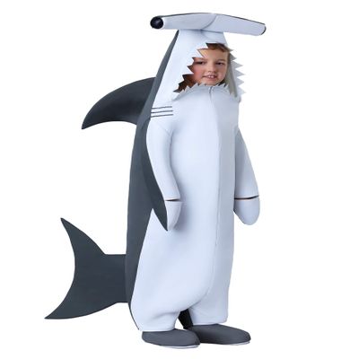 Fun Costumes Hammerhead Shark Costume for Kids - Gray - Small