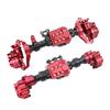 RZXYL Aluminum Alloy Front and Rear Axle Housing Set for 1/10 Traxxas TRX4 RC Crawler Car, Replace Original Plastic Axles Housing (Red) view 1
