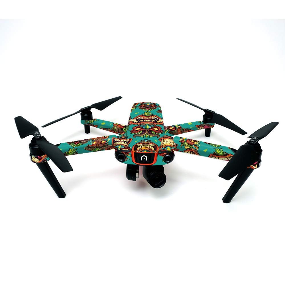MightySkins Skin Compatible with Autel Robotics Evo - Crazy Tikis | Protective, Durable, and Unique Vinyl Decal wrap Cover | Easy to Apply, Remove, and Change Styles | Made in The USA
