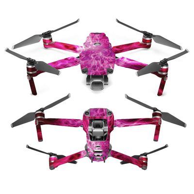 MightySkins Skin Compatible With DJI Mavic 2 Pro or Zoom - Red Mystic Flames | Protective, Durable, and Unique Vinyl Decal wrap cover | Easy To Apply, Remove, and Change Styles | Made in the USA
