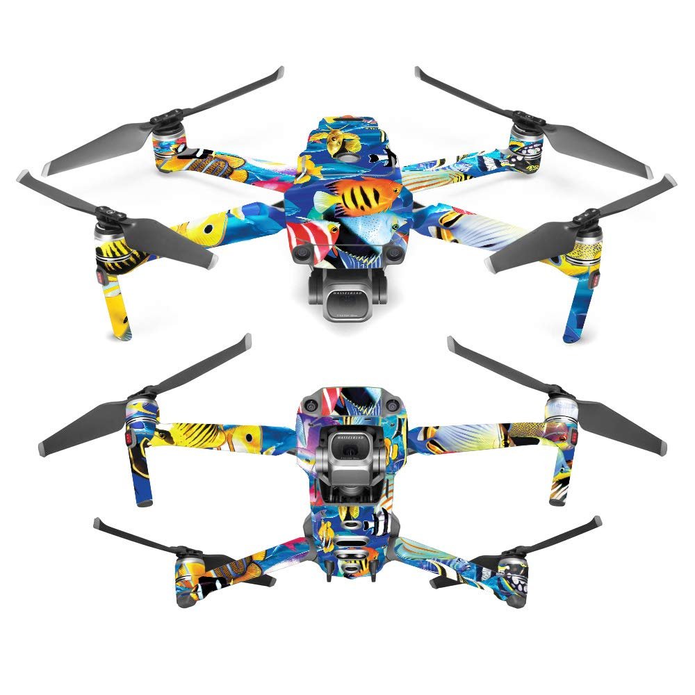 MightySkins Skin Compatible with DJI Mavic 2 Pro or Zoom - Tropical Fish | Protective, Durable, and Unique Vinyl Decal wrap Cover | Easy to Apply, Remove, and Change Styles | Made in The USA