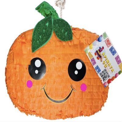 APINATA4U Fall Theme Pumpkin Pinata Tangerine Citrus Theme Happy Birthday Party