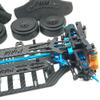 RCLIONS Plastic&Carbon Fiber Shaft Drive 4WD Chassis RC Touring Car Frame Kit for Tamiya TT01 TT01E view 4