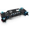 RCLIONS Aluminium Alloy&Carbon Fiber Shaft Drive 1/10 RC 4WD Touring Car Frame Chassis Kit for Tamiya TT01 TT01E view 3