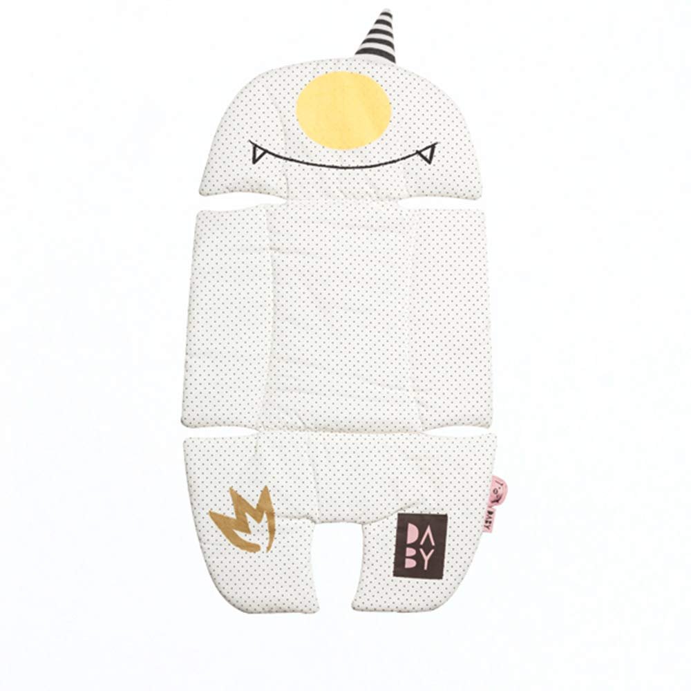 100% Cotton/Breathable Cover Air Mesh Cool Seat Pad/Cushion/Liner for Stroller and Car Seat (Monster Character Design) (EGGY)
