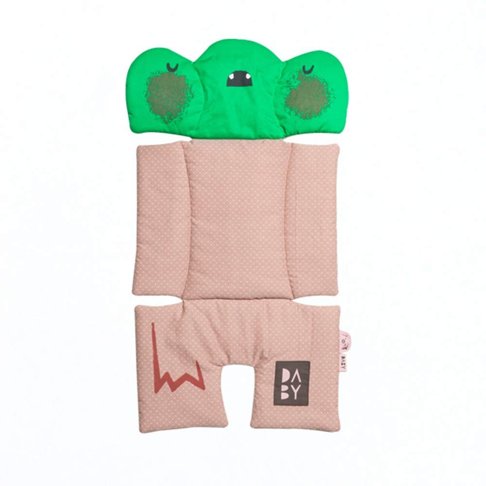100% Cotton/Breathable Cover Air Mesh Cool Seat Pad/Cushion/Liner for Stroller and Car Seat (Monster Character Design) (TREEY)