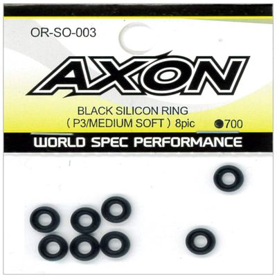 AXON Black Silicone Ring (P3/Medium Soft) 8-Pick OR-SO-003