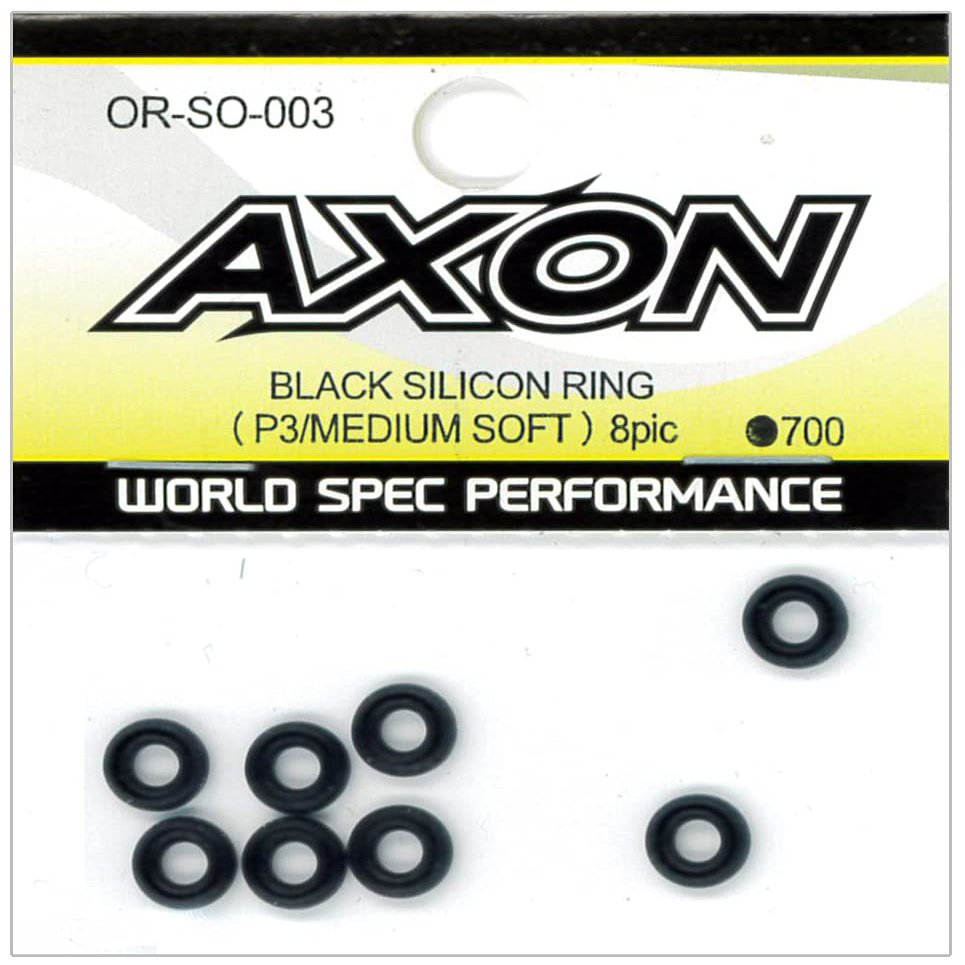 AXON Black Silicone Ring (P3/Medium Soft) 8-Pick OR-SO-003