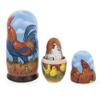 BestPysanky Rooster and Family Wooden Nesting Dolls view 3