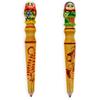 BestPysanky Wooden Matryoshka Doll Pencil (1 Random Design) 11.3 Inches view 1